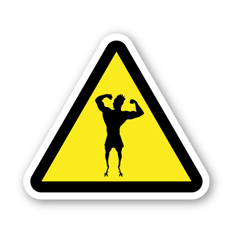 CAUTION, Gym Chicken Legs