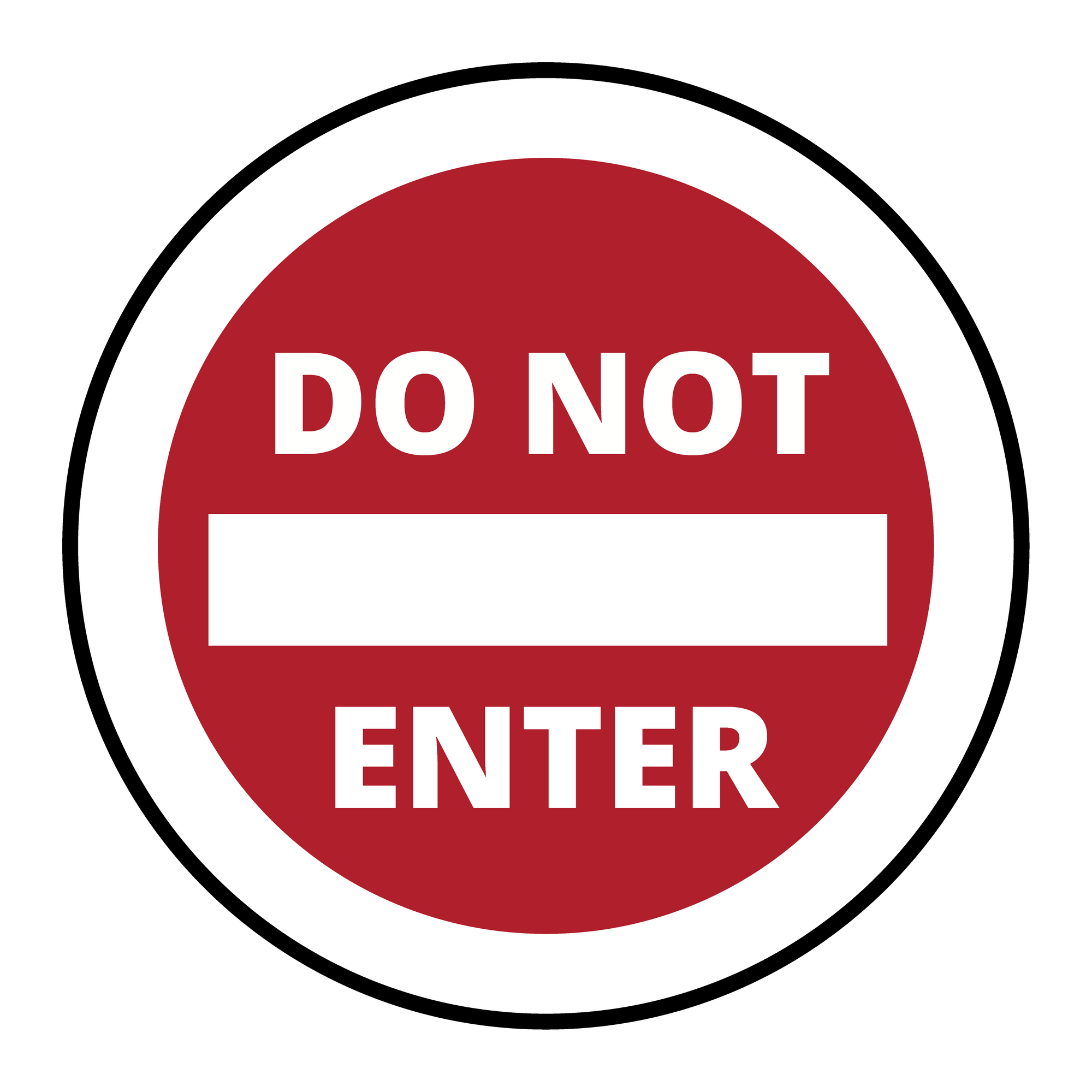 Do not enter